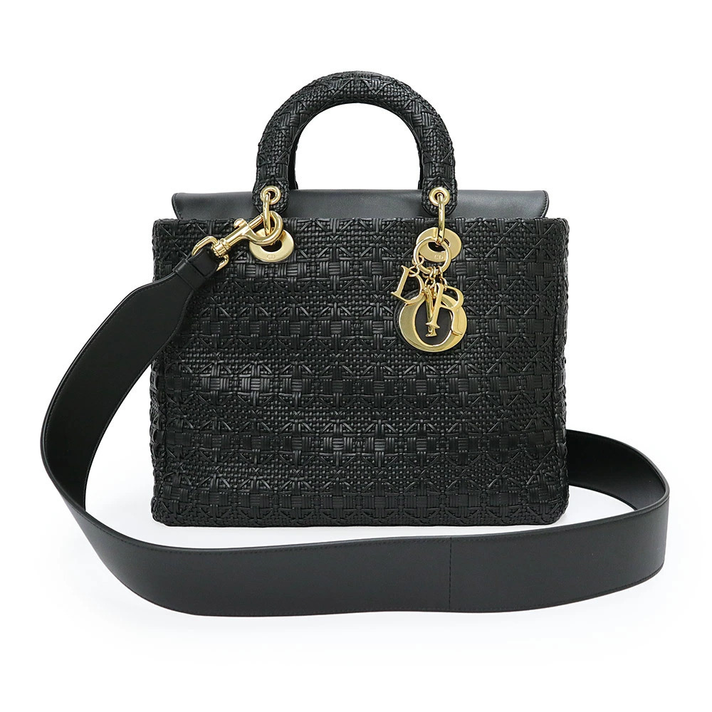 Christian Dior Lady Leather Black Crossbody
